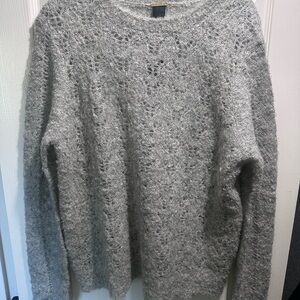 Magaschoni Textured Gray Sweater